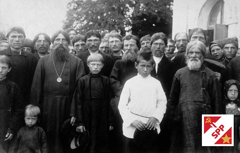 Russian peasants from Moscow region after the october revolution